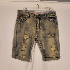 Jeans Men's Distressed Denim shorts,